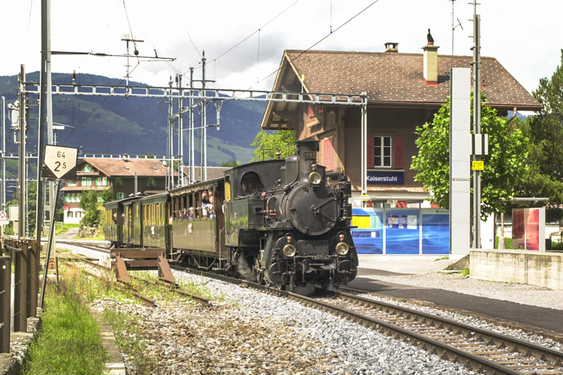 Brünig-Dampfbahn im Jahr 2006 (© Daniel Reinhard)